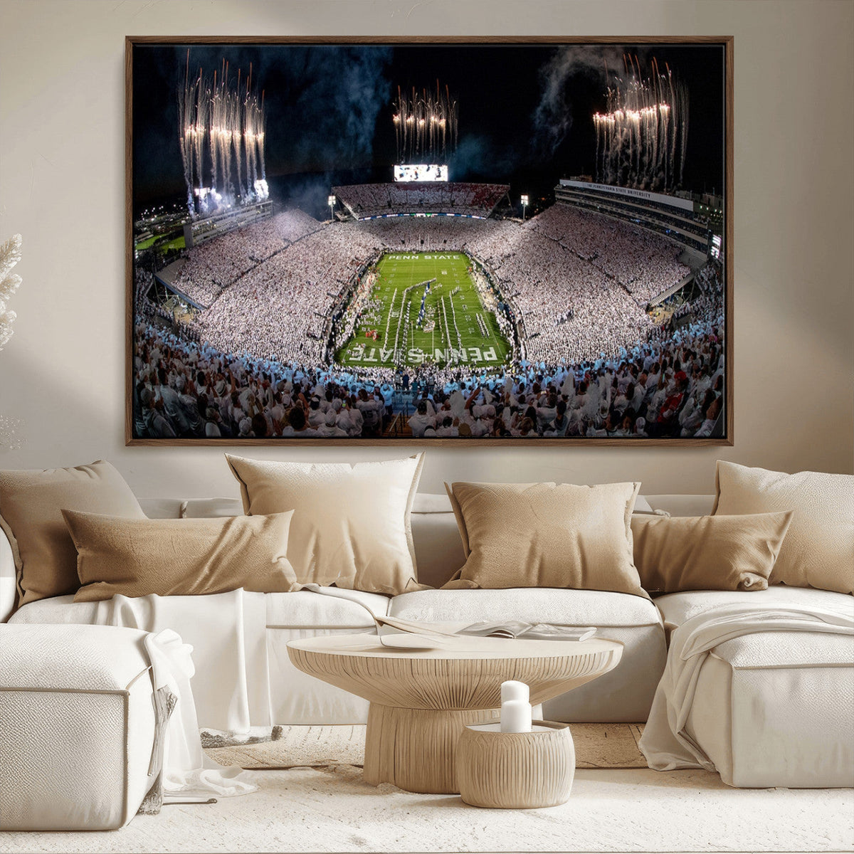 Penn Stadium Football Wall Art Canvas Print, Pennsylvania