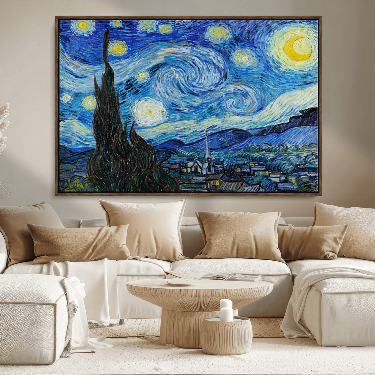 Vincent Van Gogh The Starry Night Abstract Wall Art Canvas