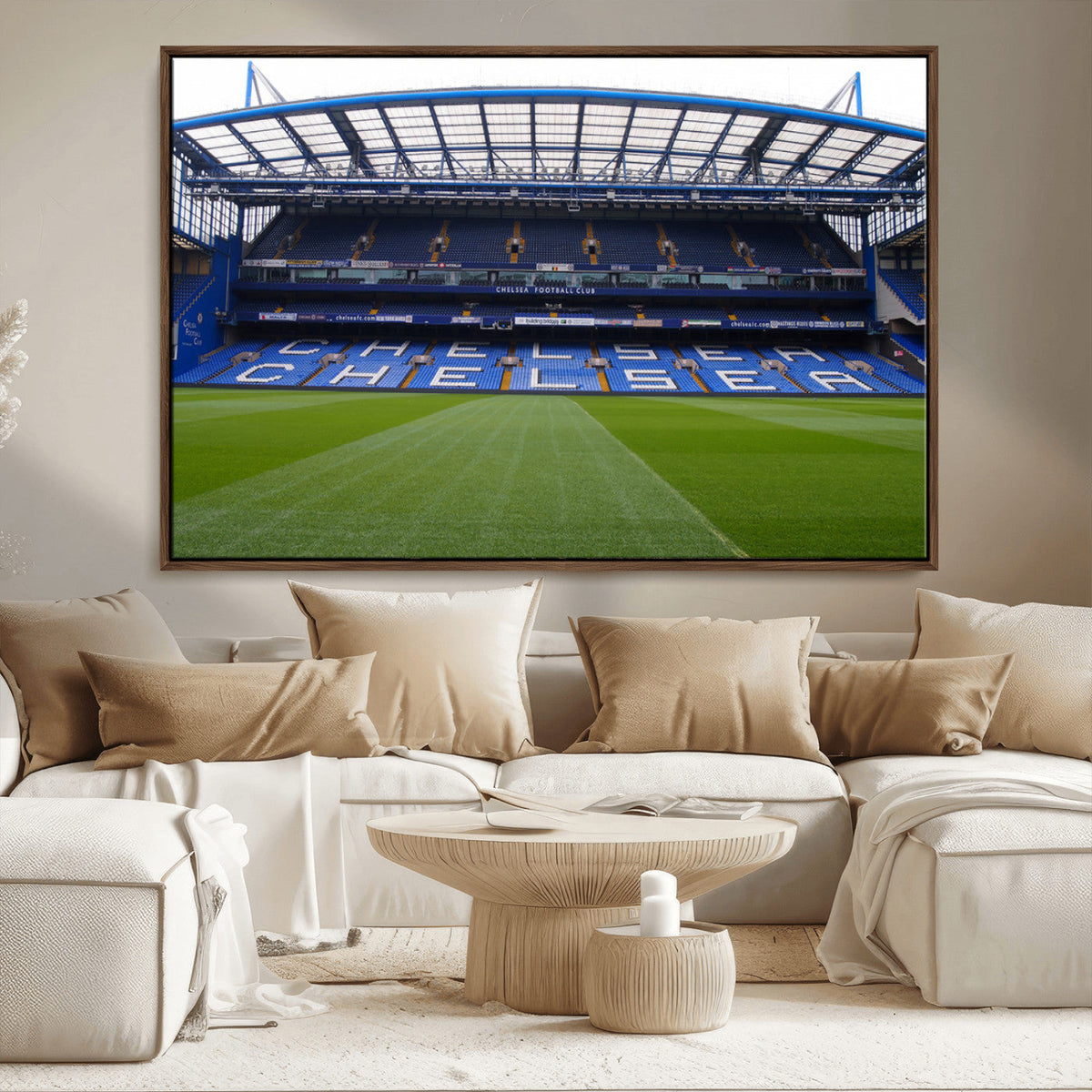 Chelsea FC Soccer Team Print - Stamford Bridge Stadium Wall