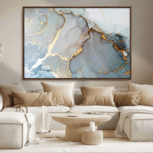 Large Abstract Marble Wall Art Canvas Print for Living Room