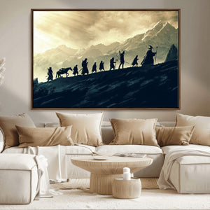 Fellowship Journey Wall Art – Fantasy Adventure Canvas Print