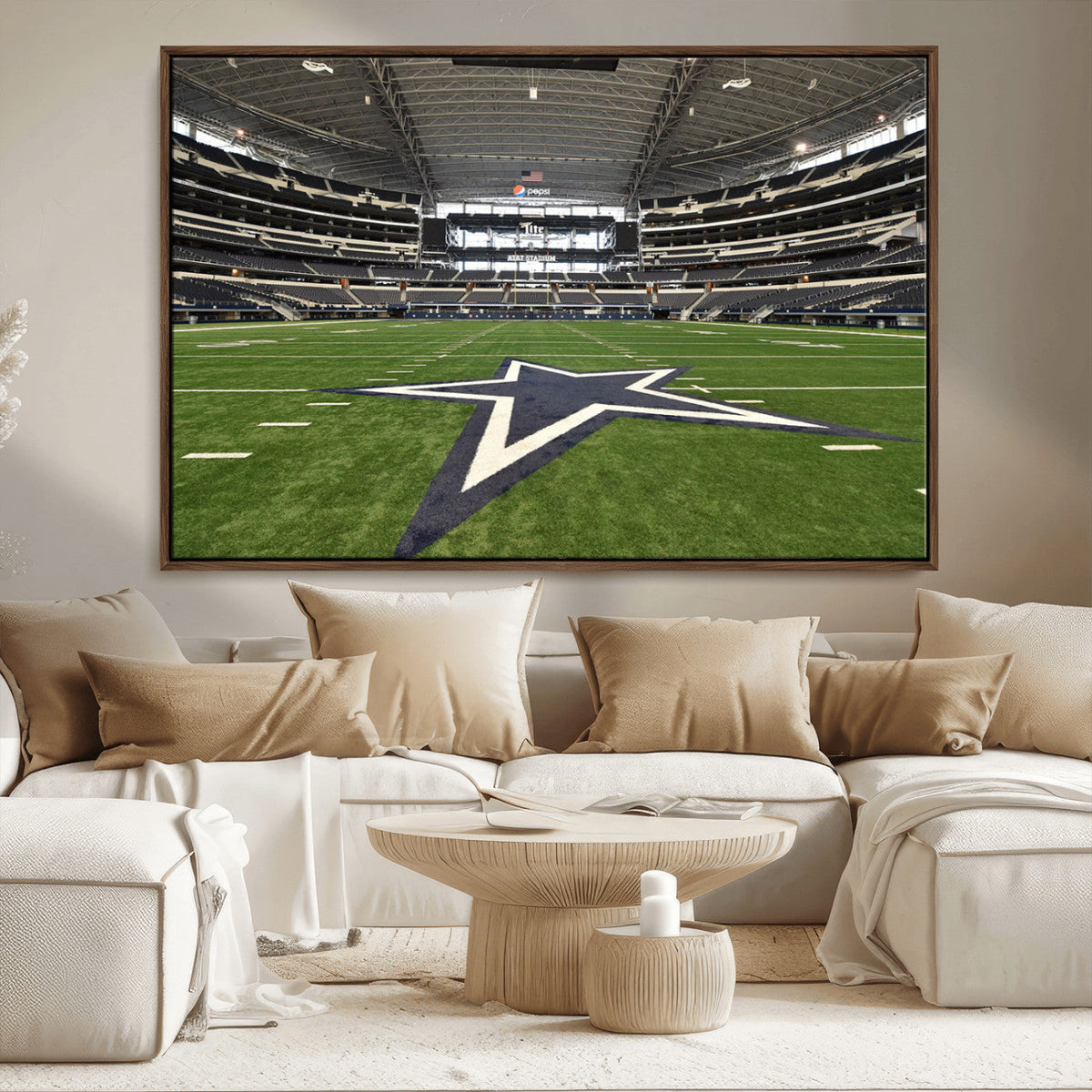 Dallas Cowboys Football Team Print - Arlington AT&T Stadium