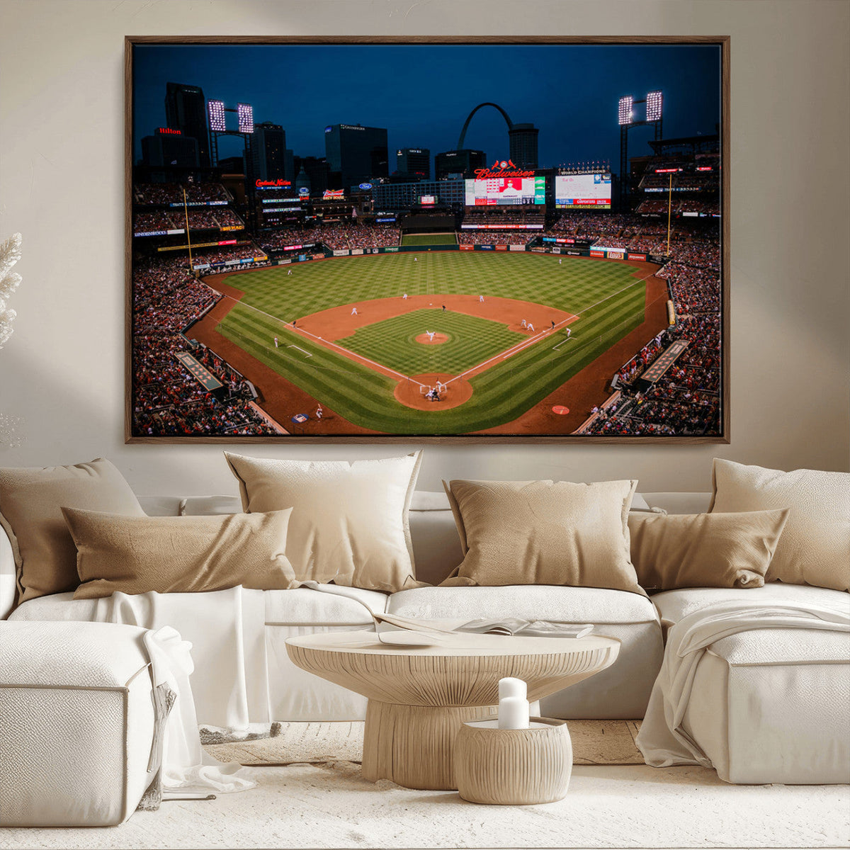 St. Louis Cardinals Baseball Team Print - Busch Stadium Wall