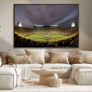 Michigan Wolverines Print - Michigan Stadium Wall Art Canvas