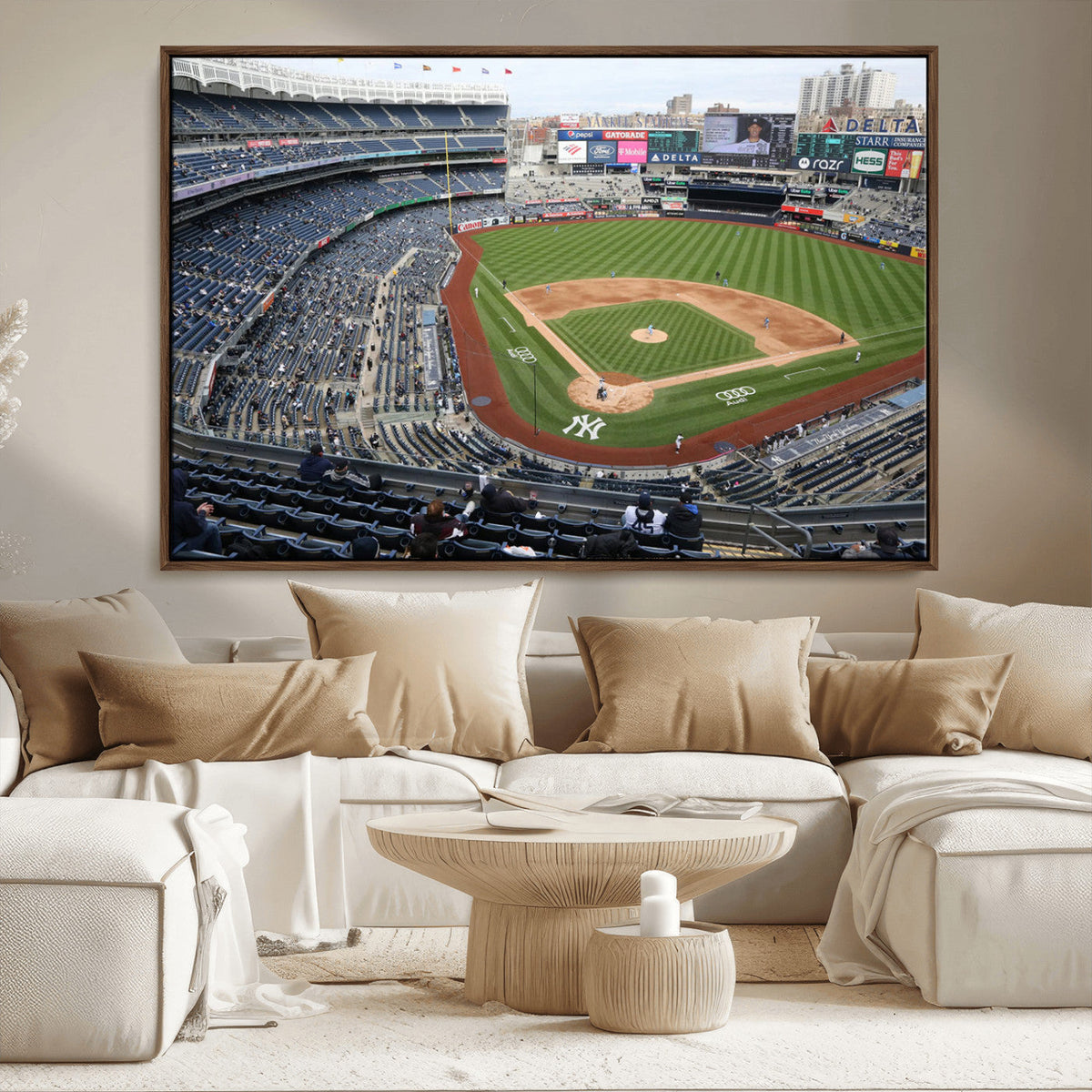 New York Yankees Baseball Team Print - Yankee Stadium Wall