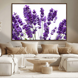 Lavender Flower Wall Art Canvas Print