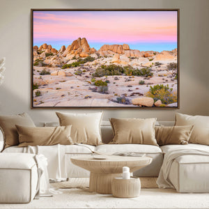 Vibrant Sunset Sky Wall Art Canvas Print – Framed Joshua
