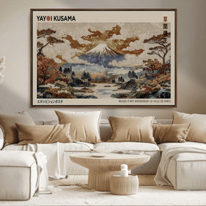 Yayoi Kusama Wall Art Canvas Print – Framed Modern Japanese