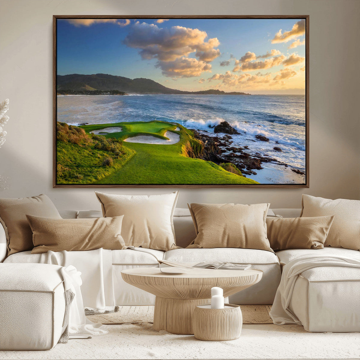Pebble Beach Golf Links Wall Art Canvas Print – Iconic