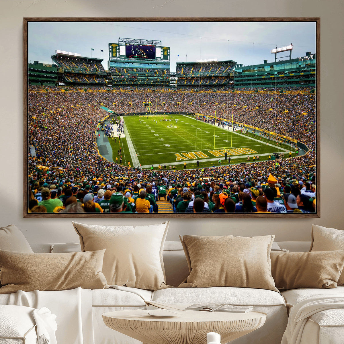 Green Bay Packers Lambeau Field Stadium Wall Art Canvas