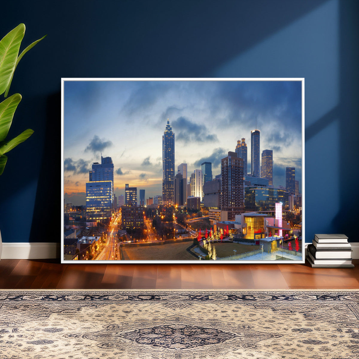 Atlanta Skyline Wall Art Canvas Print, Atlanta Downtown