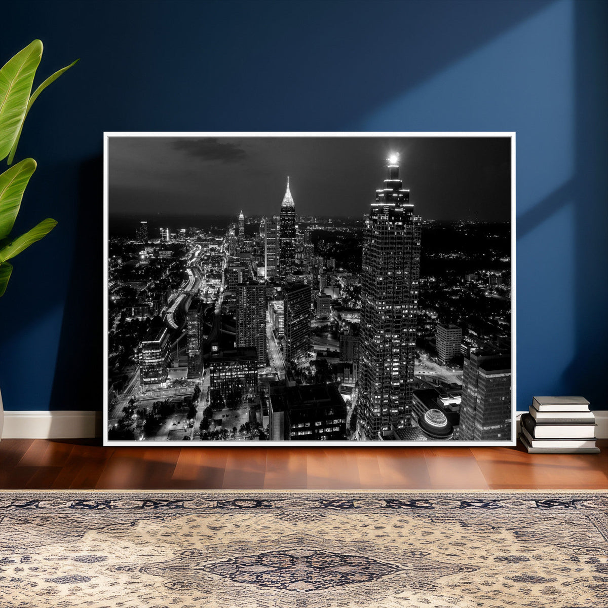 Atlanta Skyline Wall Art Canvas Print, Atlanta Downtown