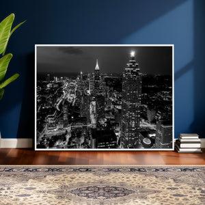 Atlanta Skyline Wall Art Canvas Print, Atlanta Downtown
