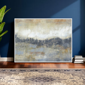 Abstract Neutral Landscape Painting Wall Art