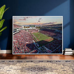 Donald W. Reynolds Razorback Stadium Wall Art Canvas Print –