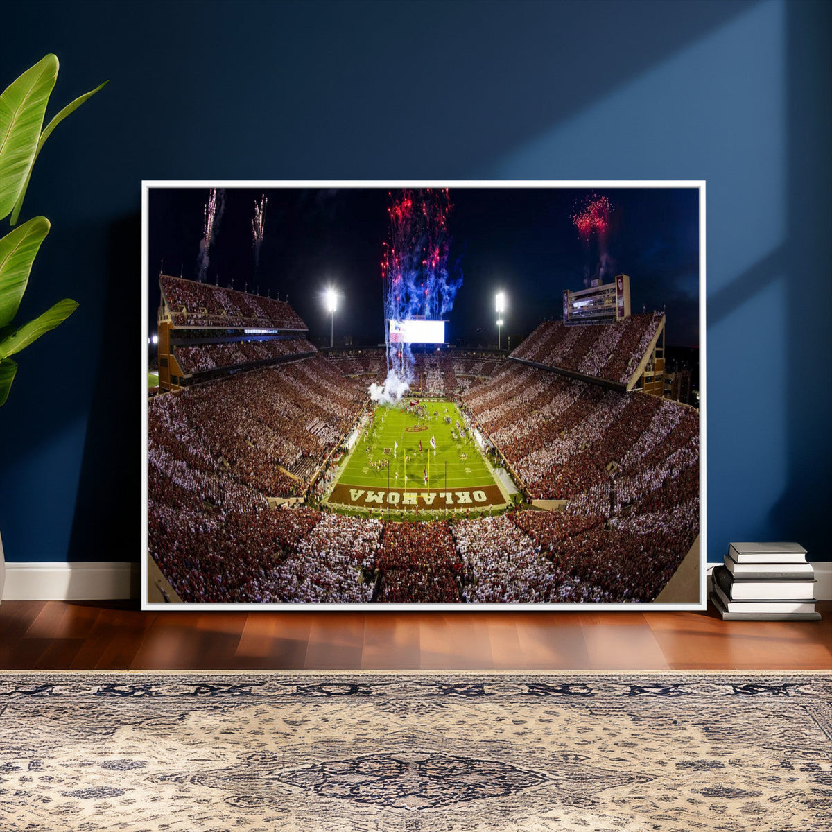 Oklahoma Memorial Stadium Wall Art Canvas Print – Oklahoma
