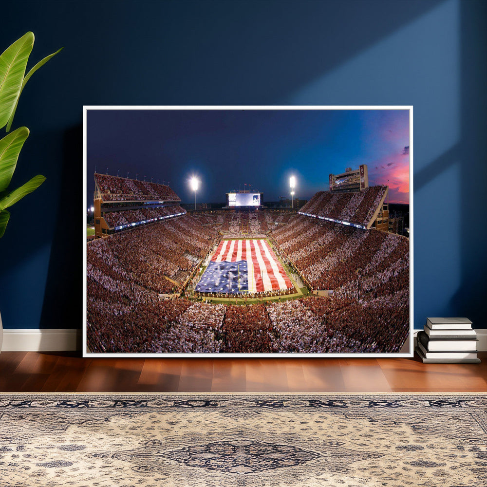 Oklahoma Memorial Stadium Wall Art Canvas Print – Oklahoma