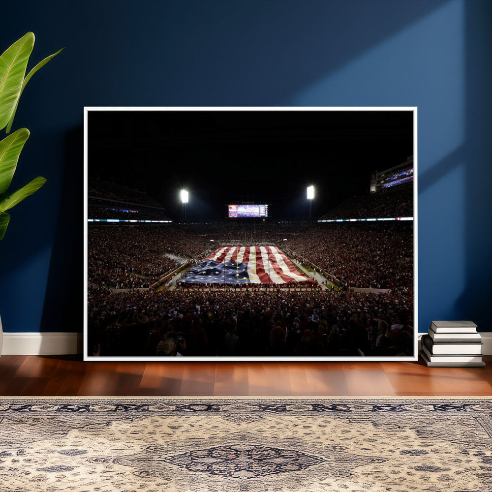 Oklahoma Memorial Stadium Wall Art Canvas Print – Oklahoma