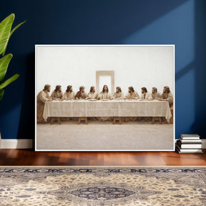 The Last Supper Wall Art Canvas Print, Jesus Christ Biblical