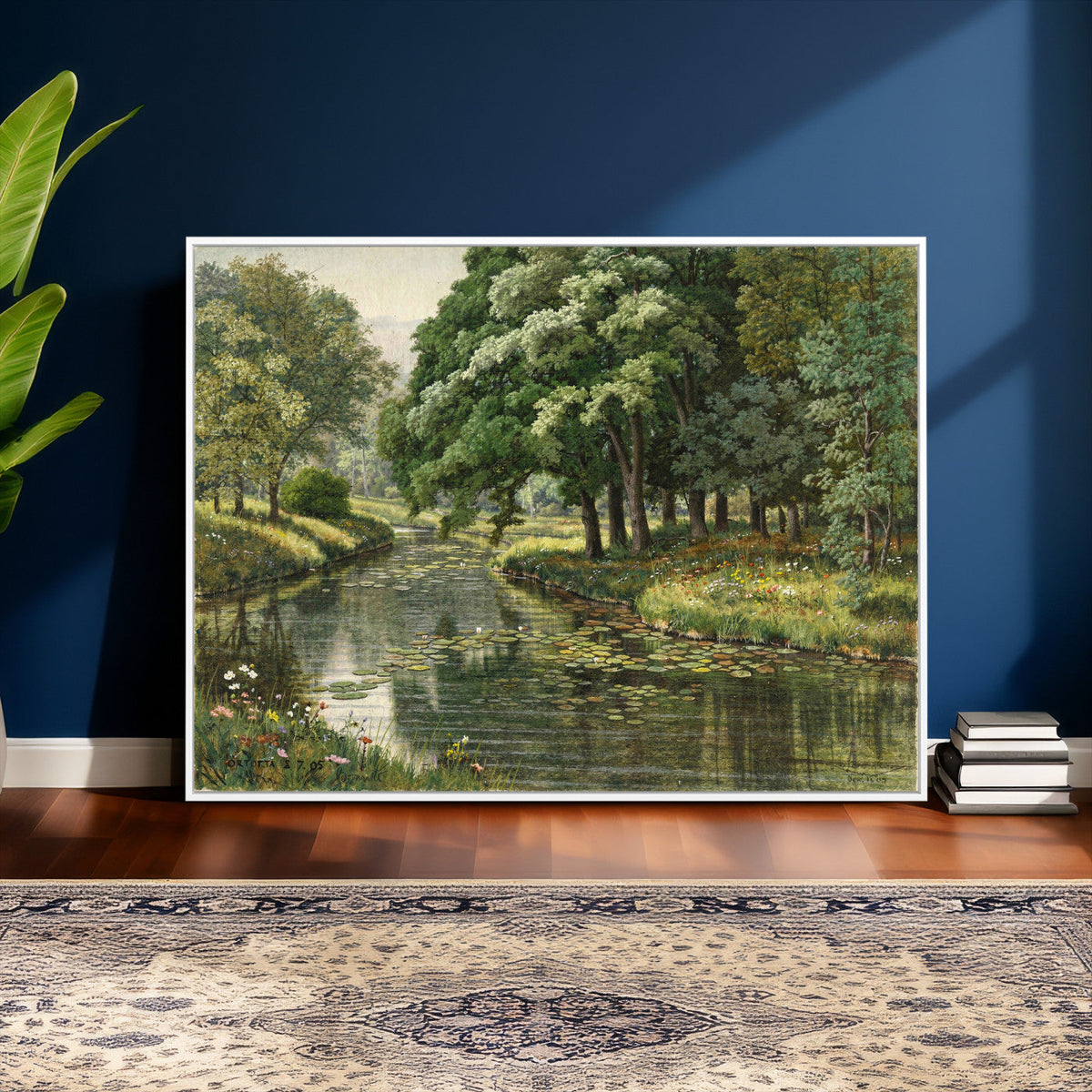 Forest Stream Canvas Wall Art, Peder Monsted A Forest Stream