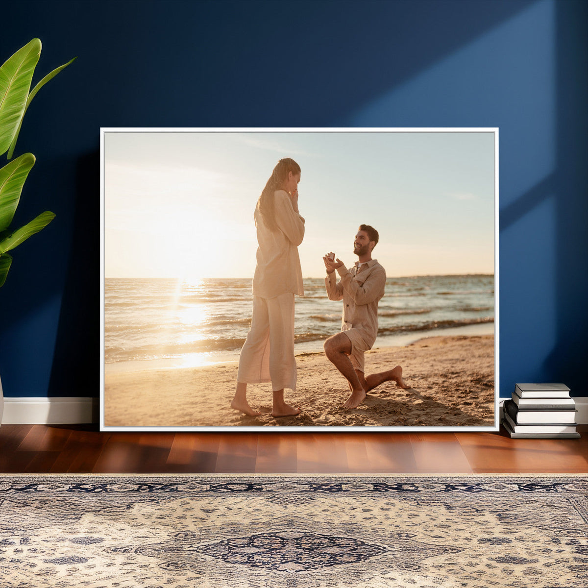 Custom Photo Framed Canvas Wall Art, Personalized Picture Print