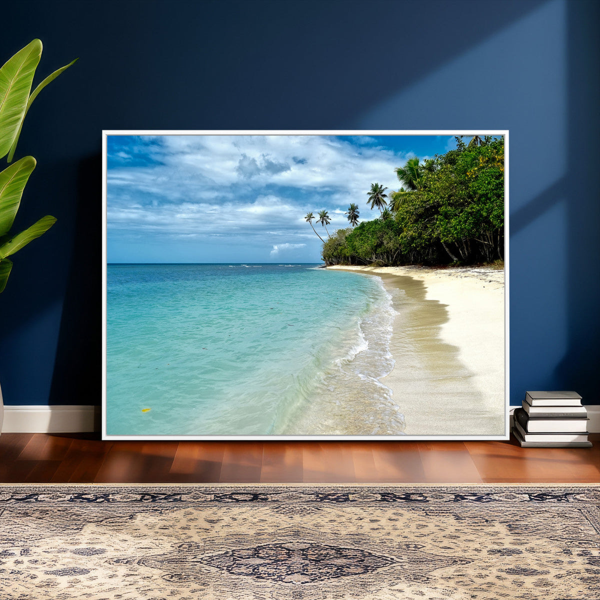 Puerto Rico Beach Paradise Wall Art – Tropical Coastal Print