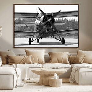 Wall Art Old War Plane Canvas Print