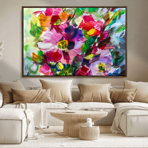 Oil Flower Abstract Canvas Print