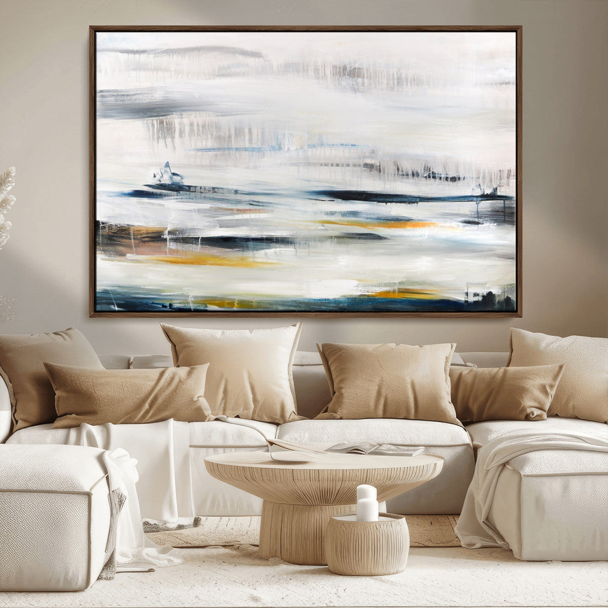 Soft Color Abstract Canvas Print