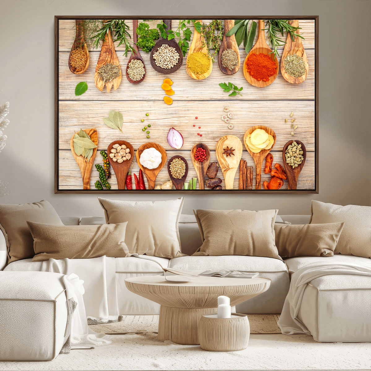 Kitchen Spice on the Table Wall Art, Kitchen Spice Wall Art