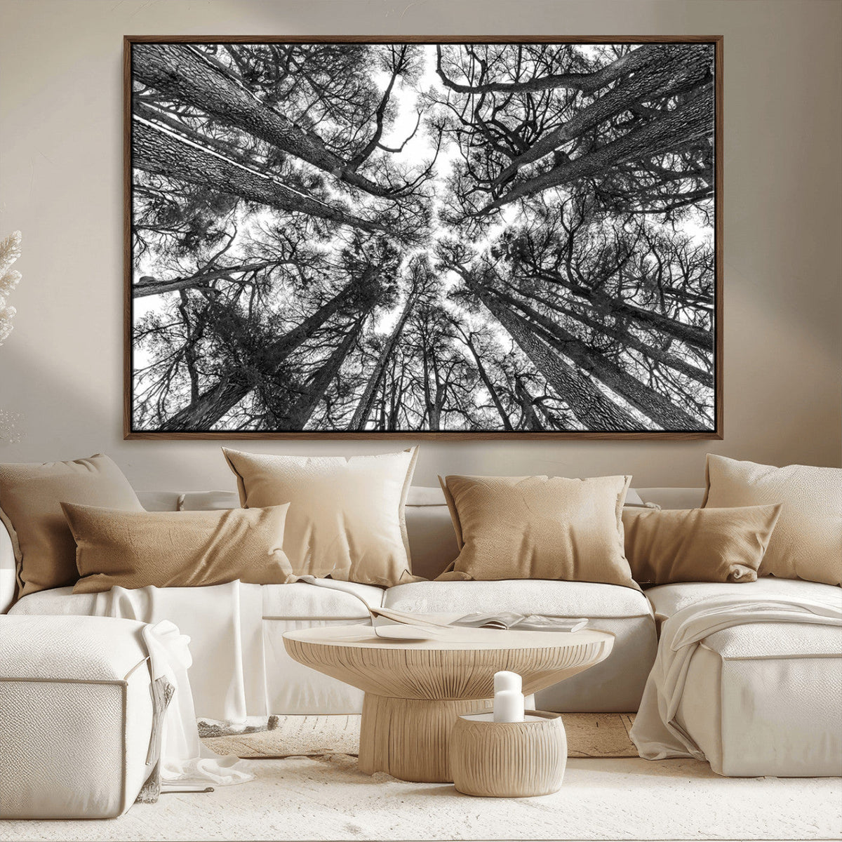 Trees Contemporary Art Canvas Print