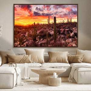 Arizona Desert Print, Western Cowboy Wall Art Print