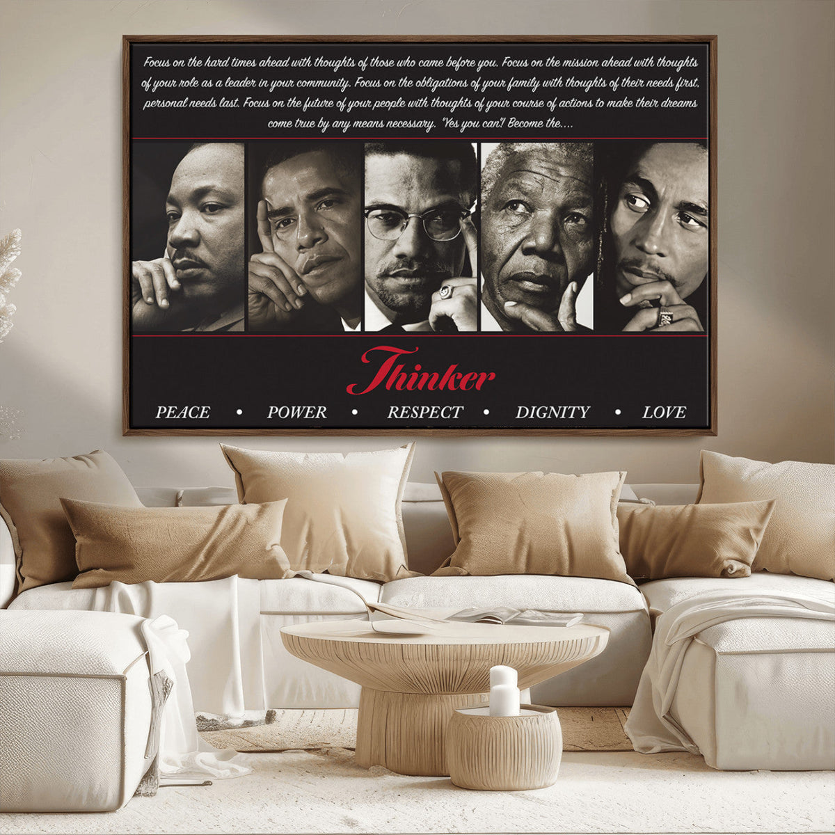 Thinkers of Wall Art Canvas Print - Inspirational Wall Art