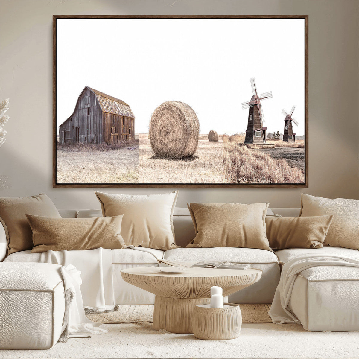Farm Prints Set, Set of 3 Farmhouse Wall Art, Country House