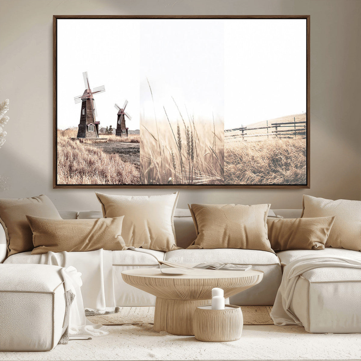 Farm Prints Set, Farmhouse Wall Art Canvas, Country House