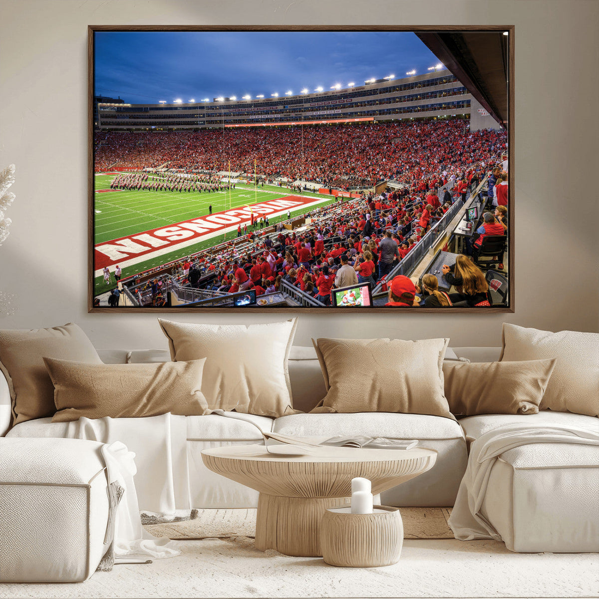Wisconsin Badgers Football Team Print - Madison Camp Randall