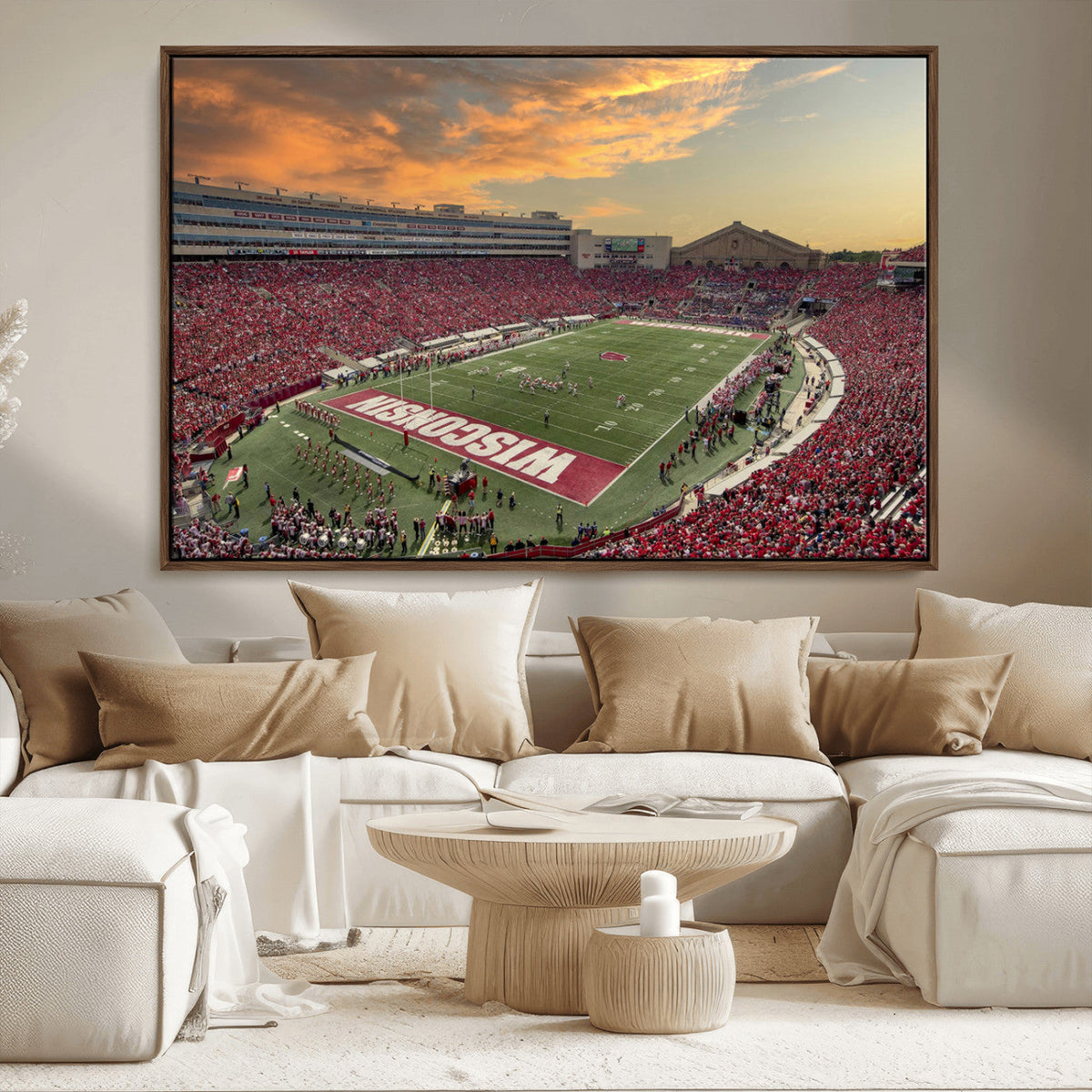 Camp Randall Stadium Wisconsin Badgers Large Wall Art Canvas