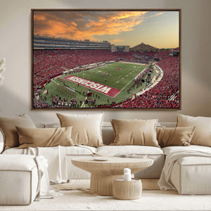 Camp Randall Stadium Wisconsin Badgers Large Wall Art Canvas