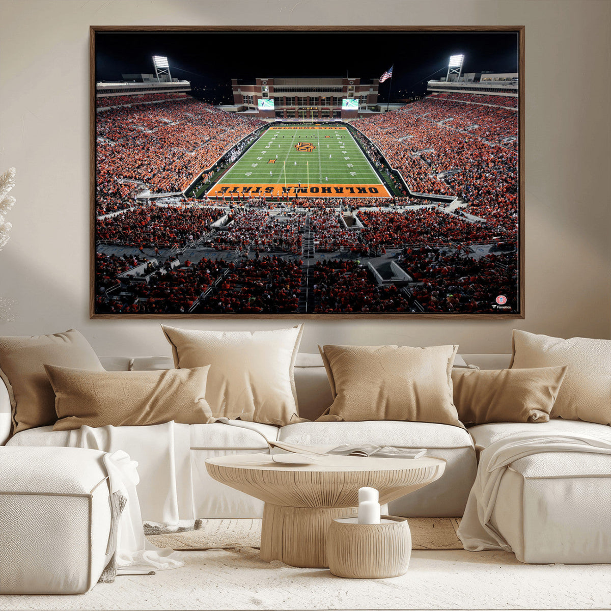 Oklahoma State Cowboys Canvas Print, Football Team Print -