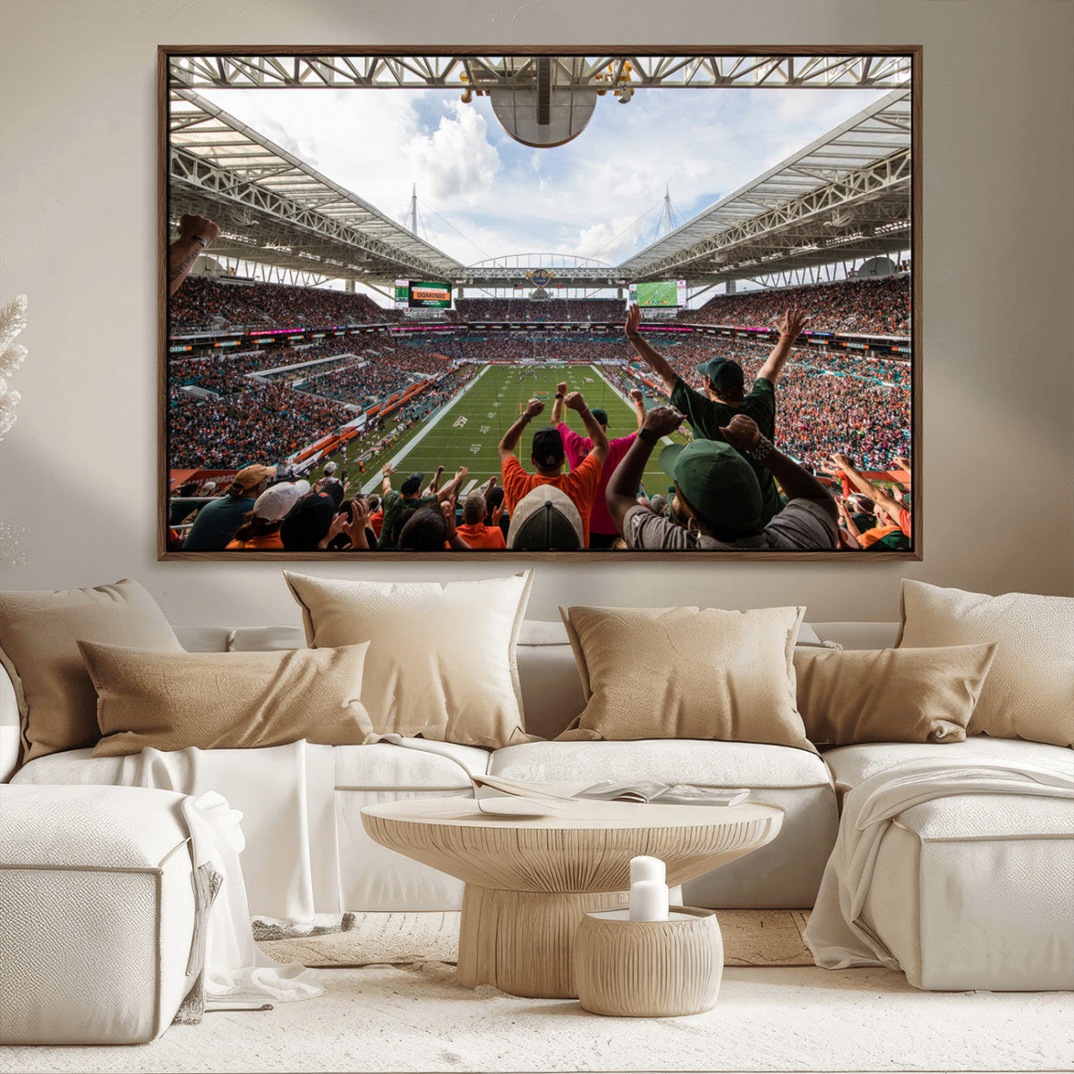 Miami Hurricanes Football Team Wall Art Print - Miami Hard