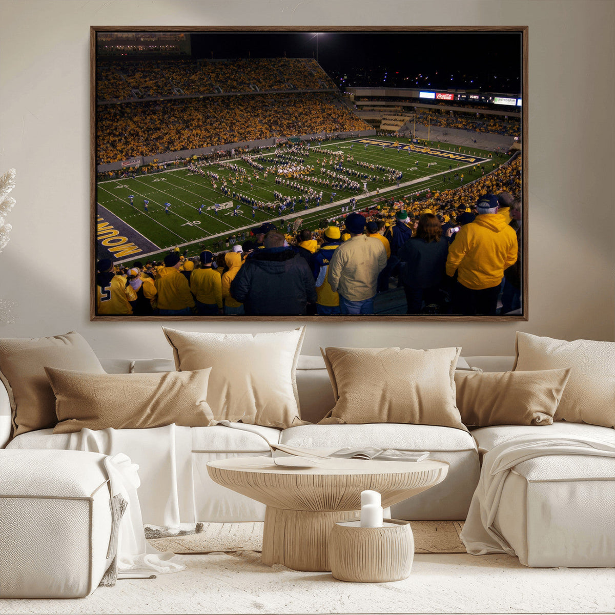West Virginia Uni Mountaineers Football Team Print - Milan