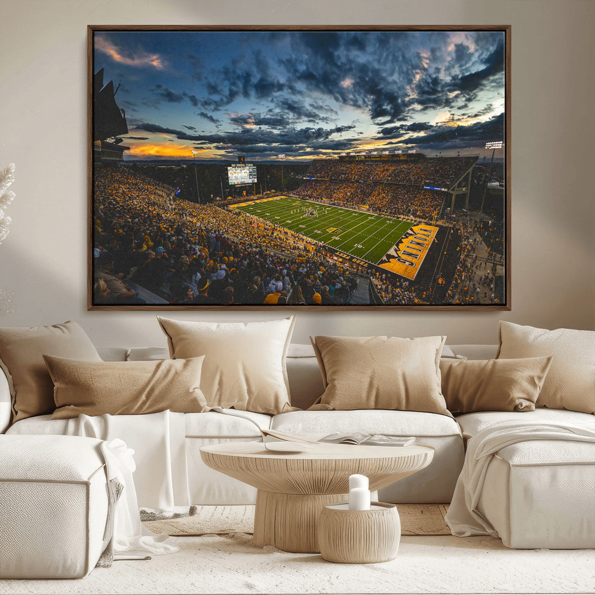 University of Wyoming Cowboys Football Team Print - Laramie