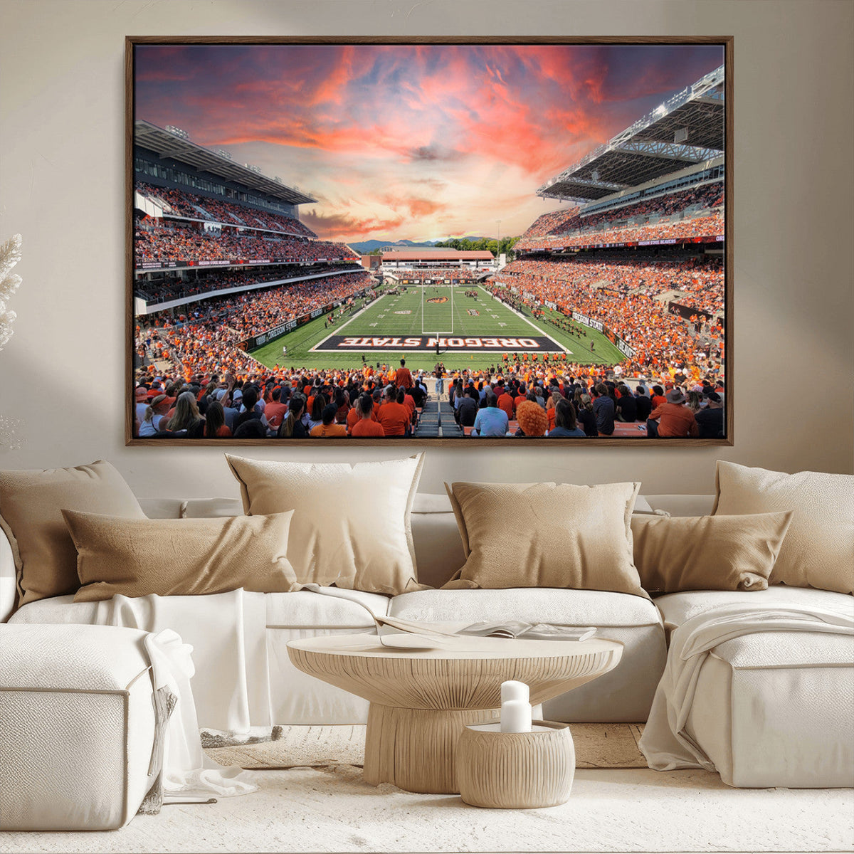 Oregon State Beavers Football Team Print - Corvallis Reser