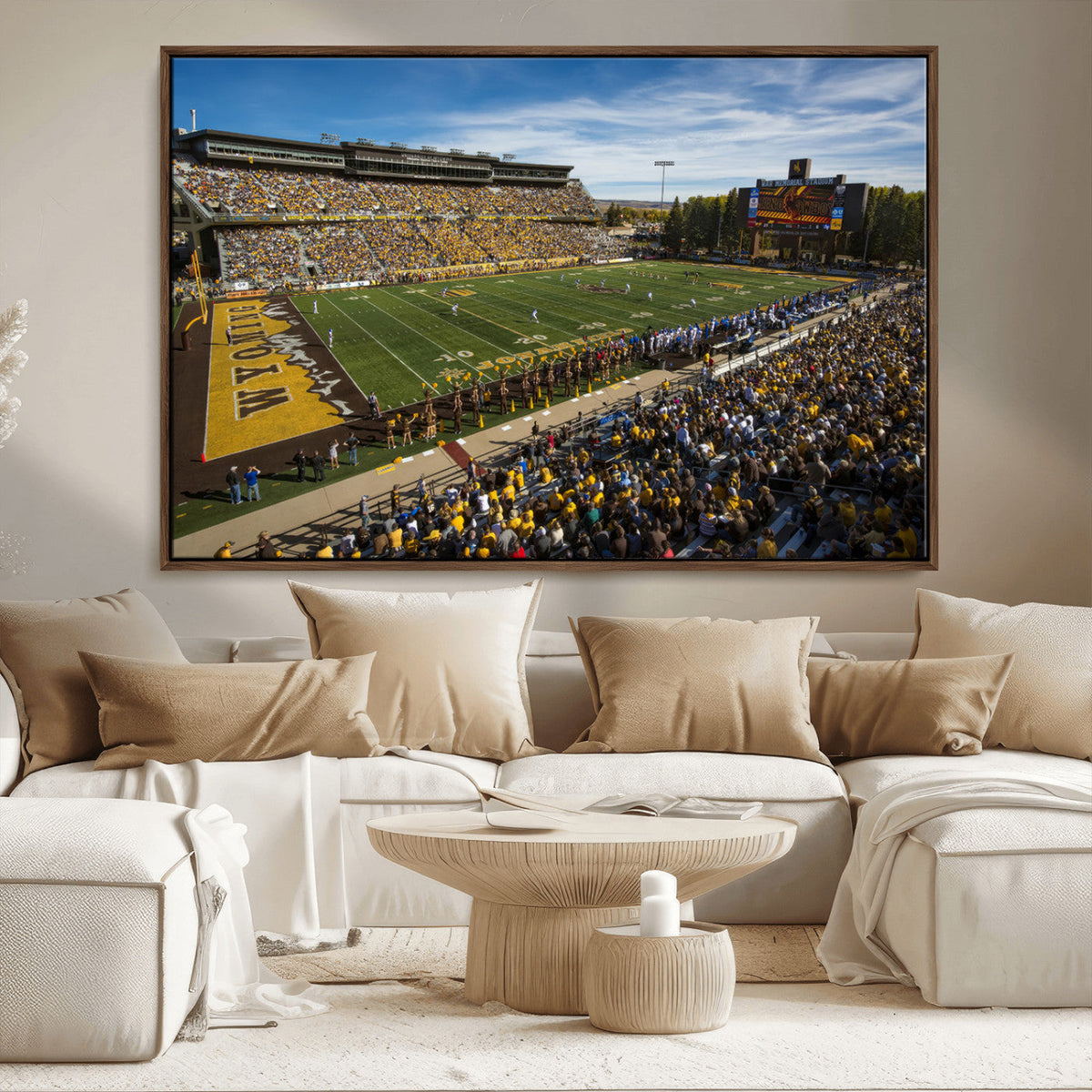 University of Wyoming Cowboys Football Team Print - Laramie