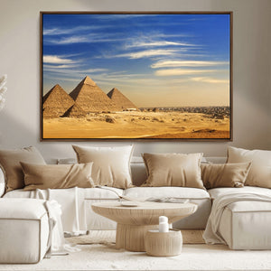 Majestic Ancient Wonders Wall Art Canvas Print – Golden
