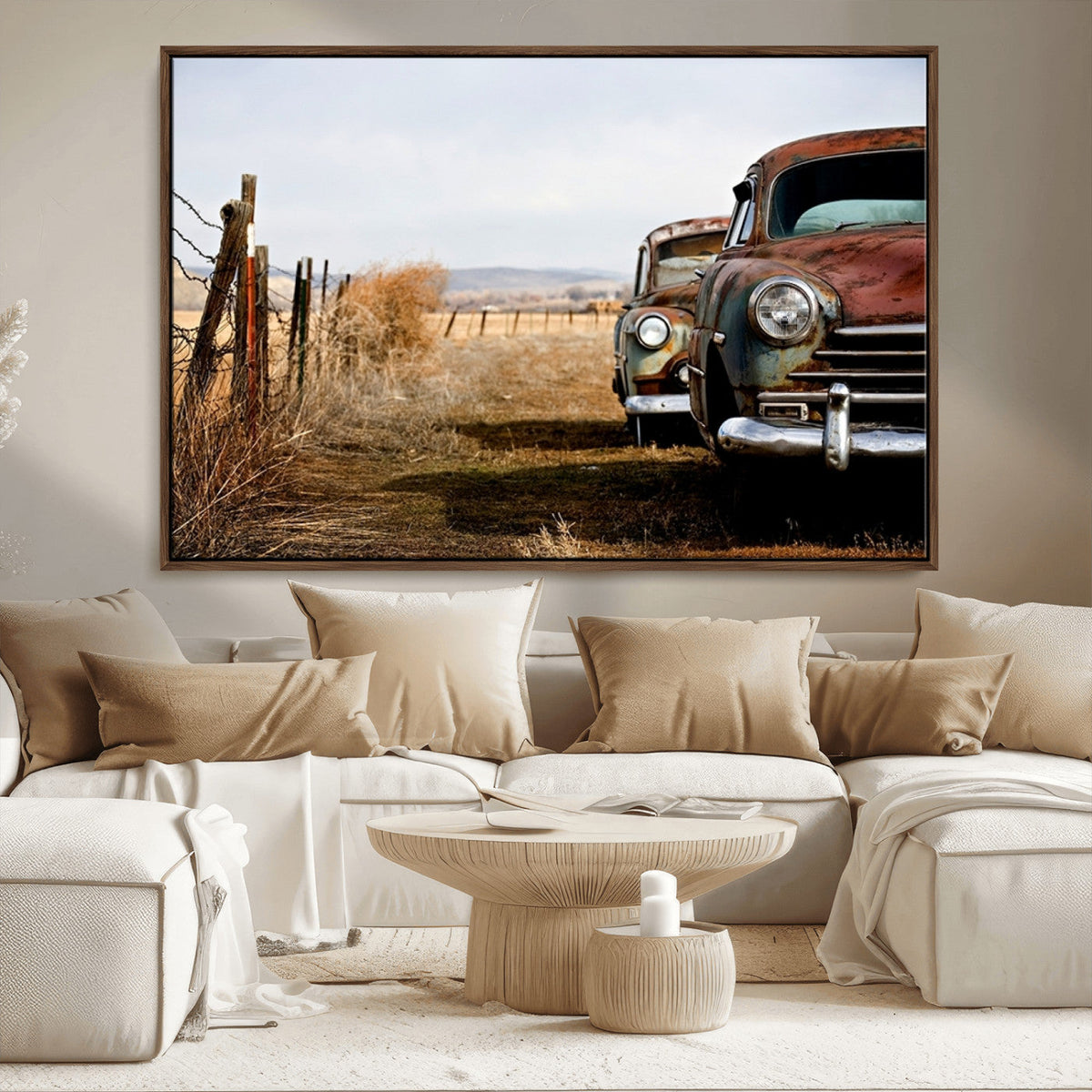 Classic Cars Vintage Wall Art Canvas Print
