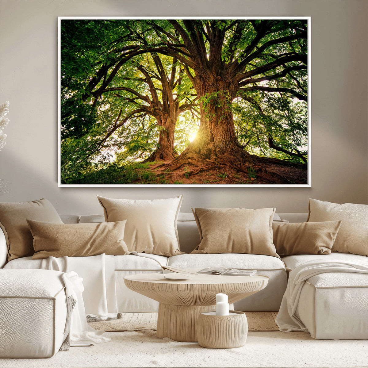 Majestic Ancient Tree Wall Art, NatureCanvas Print, Woodland