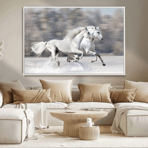The White Horses Wall Art, Framed White Horses Wall Art