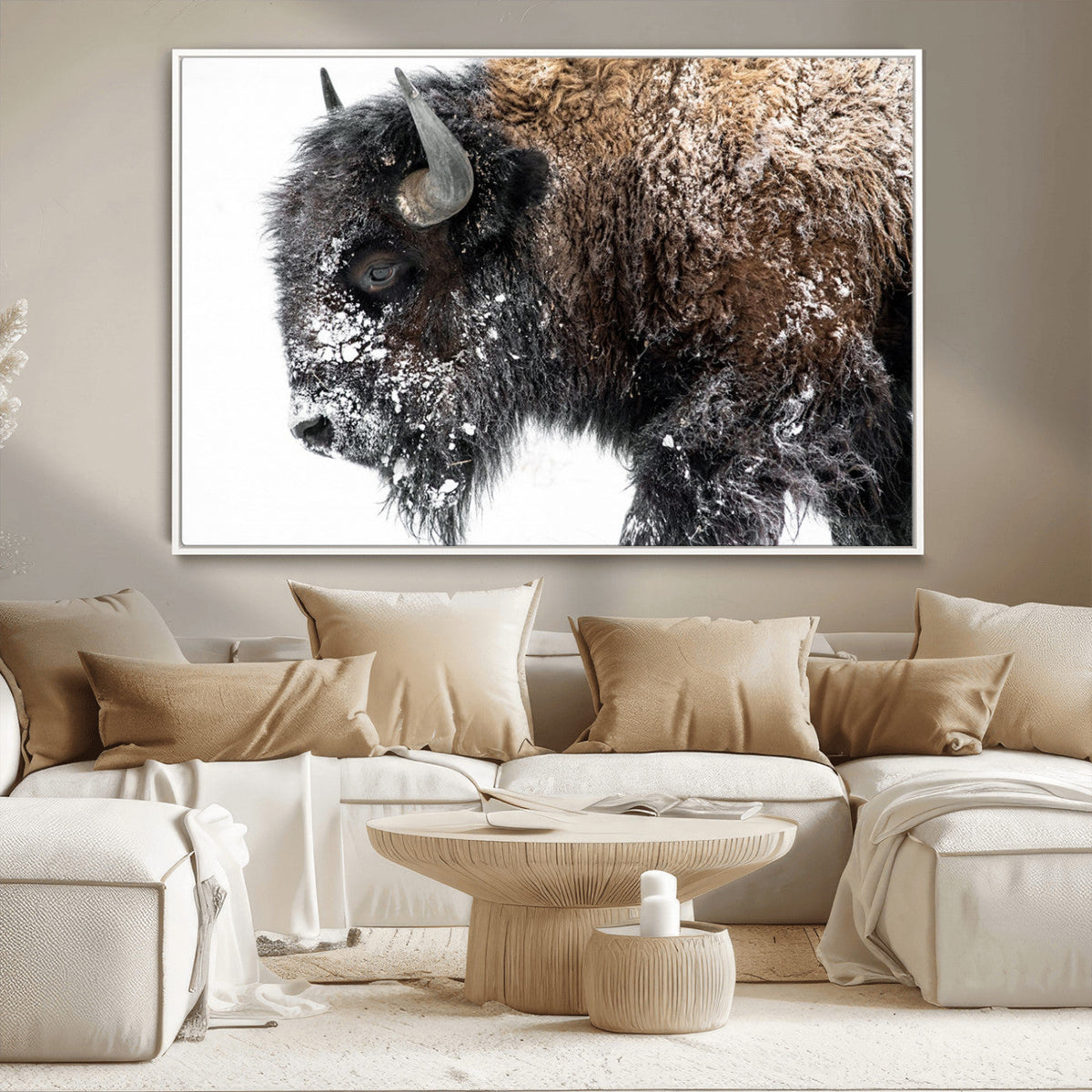 American Bison Wall Art Print – Majestic Buffalo Canvas