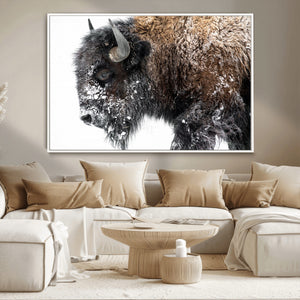 American Bison Wall Art Print – Majestic Buffalo Canvas